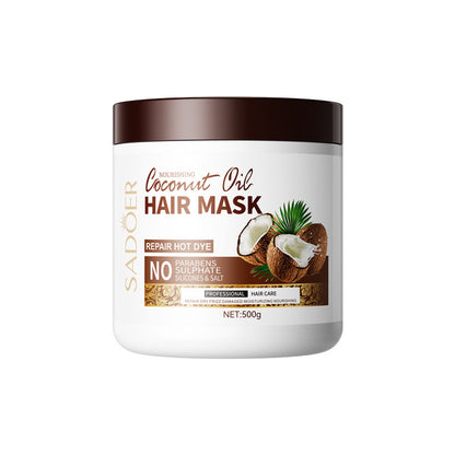 SADOER Coconut Hair Oil Mask, Sampo and Moisturizing