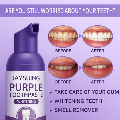 Jaysuing Whitening Purple Toothpaste 60g Pack of 4