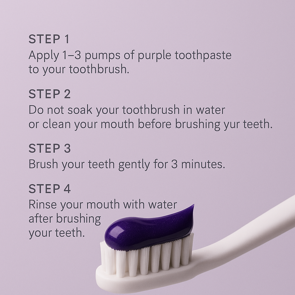 Jaysuing Whitening Purple Toothpaste 60g Pack of 4