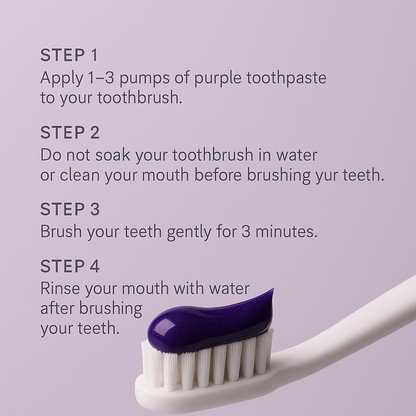 Jaysuing Whitening Purple Toothpaste 60g Pack of 4