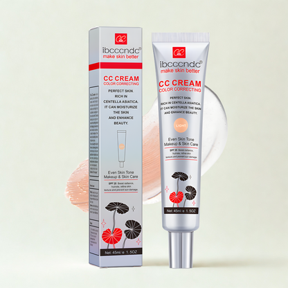 IBCCCNDC Moisturizing CC Cream Waterproof Long-Lasting Makeup Base SPF Concealer 1.5 oz (45ml)