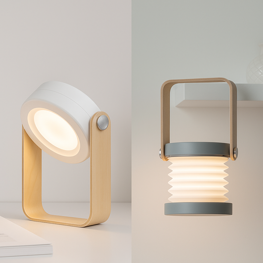 Foldable Touch Dimmable LED Night Light – Portable Lantern Lamp, USB Rechargeable