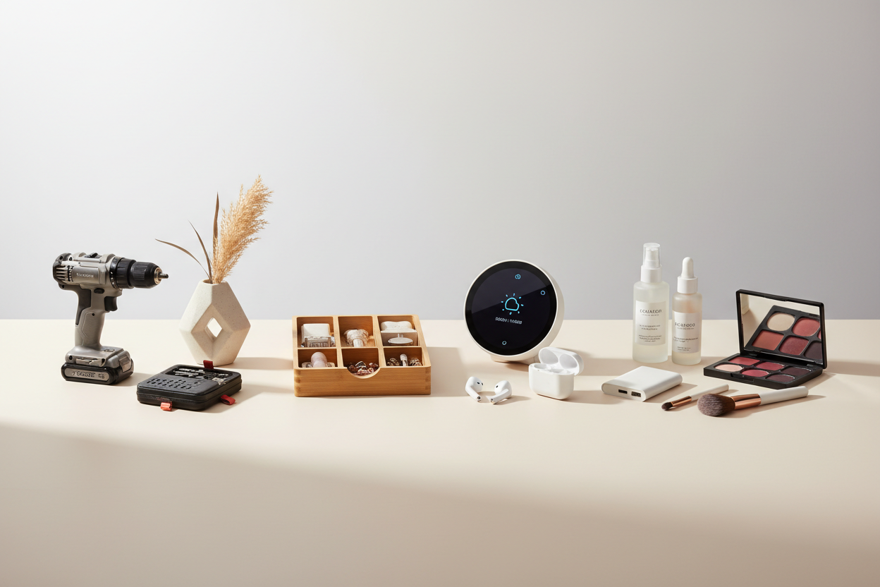 I need banner image for my store where I sell home tools, accessories and gadget also have some cosmetics.